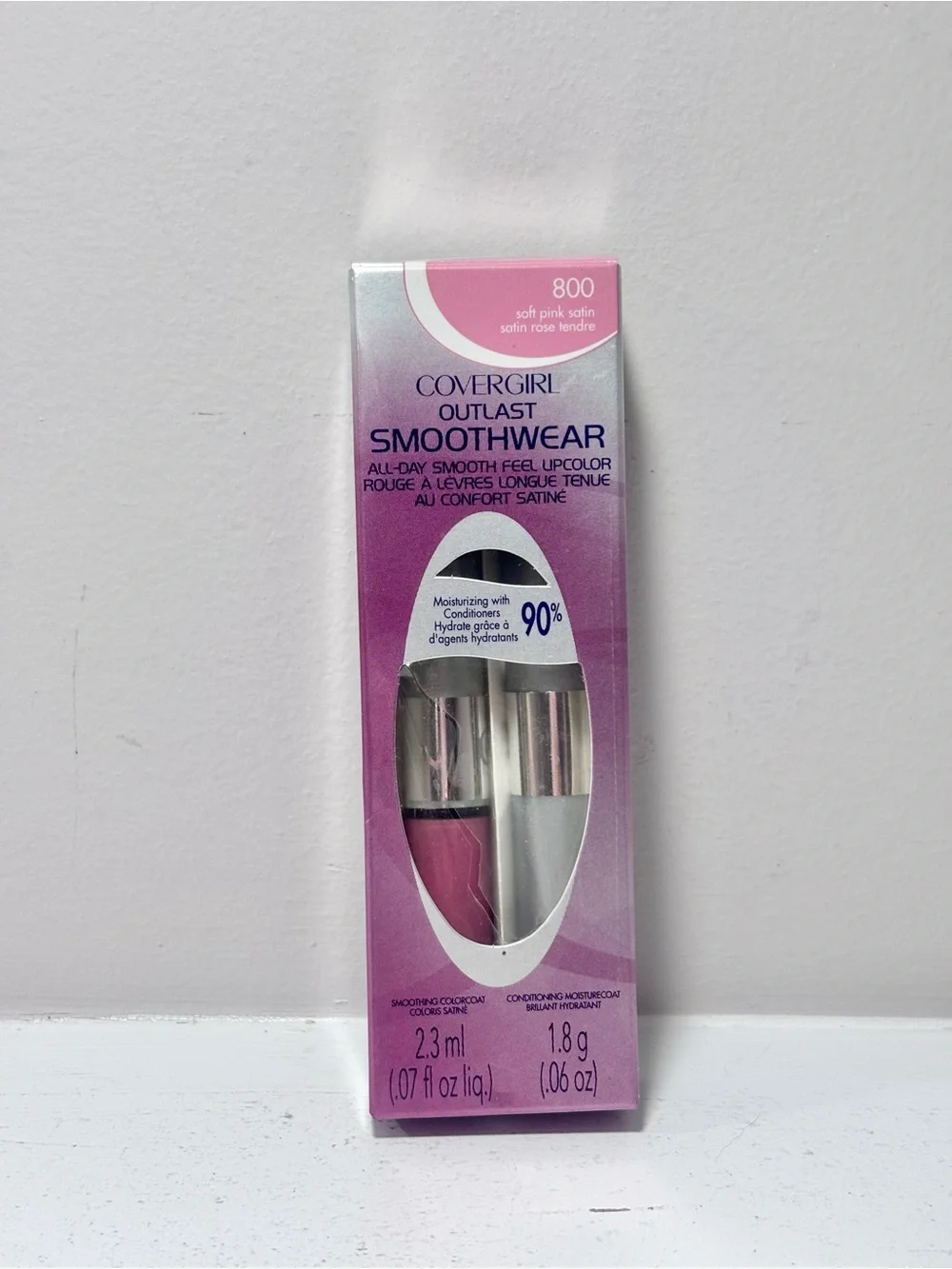 COVERGIRL Outlast Smoothwear Lipcolor & Gloss Duo Soft Pink Satin 800